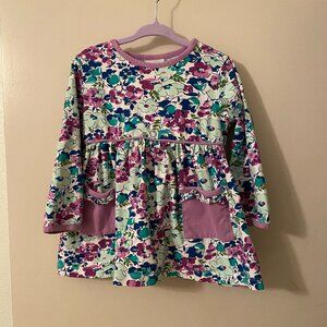 Stitchy Fish Josie Legging Set, Purple Floral, 2T